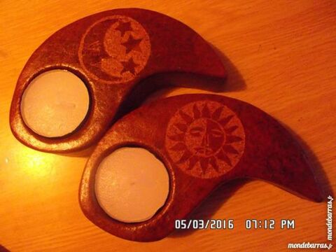 2 BOUGEOIRS COULEUR BOIS*JUSTE 3E PIECE*KIKI60230 3 Chambly (60)