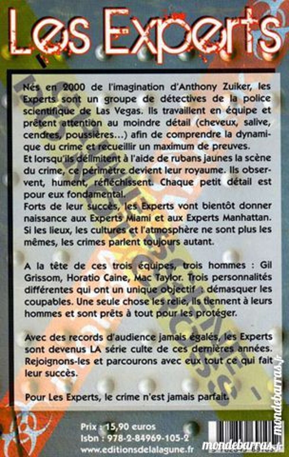 LES EXPERTS - t&eacute;l&eacute;vision Livres et BD