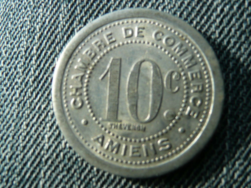 Jeton 10 centimes Chambre de Commerce Amiens 1921 