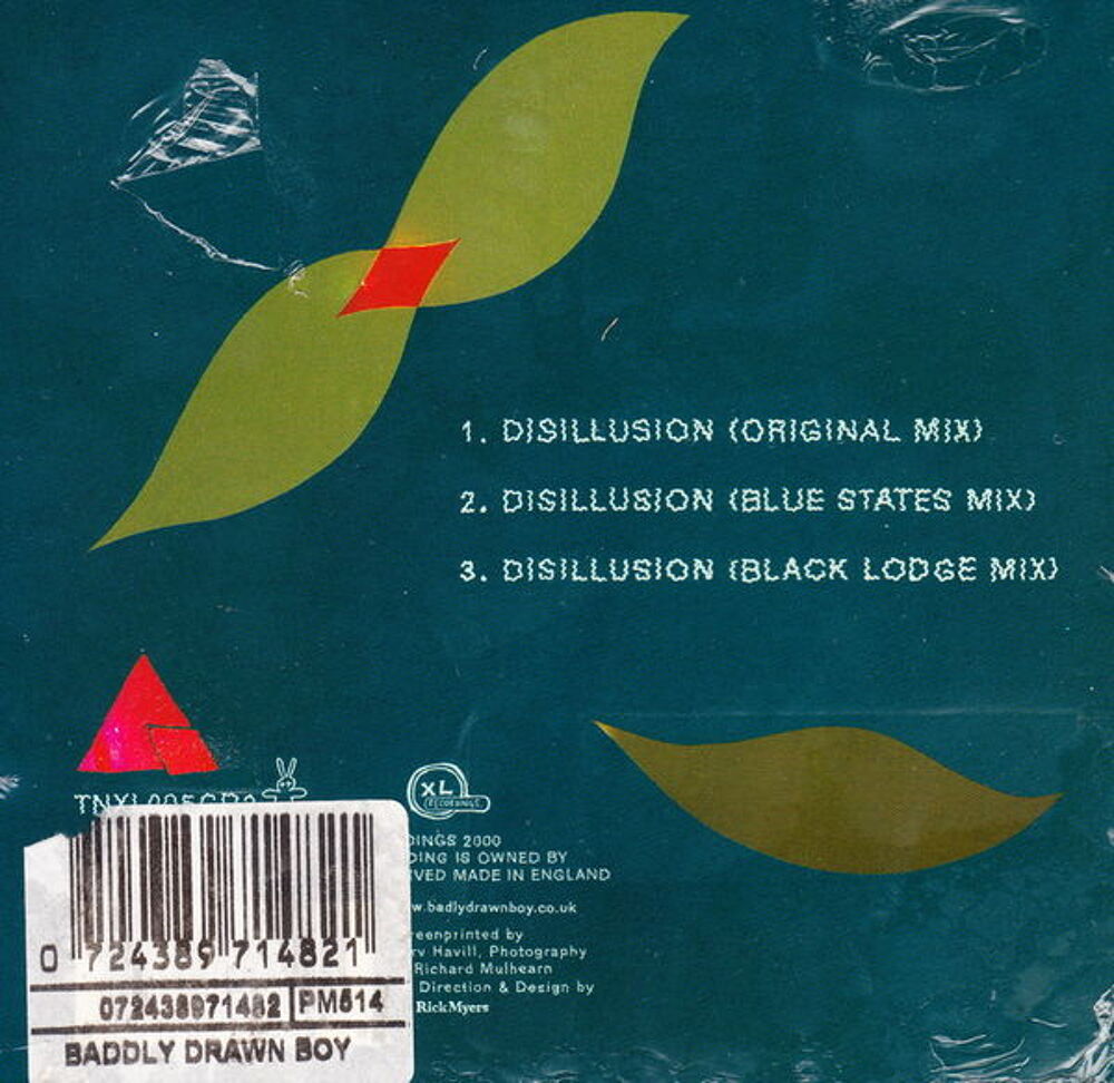 Maxi CD Badly Drawn Boy - Disillusion CD2 NEUF blister
CD et vinyles