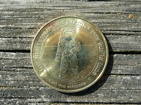 Mdaille 40  Anniversaire 1er Pas sur la Lune 14 Le Bouscat (33)