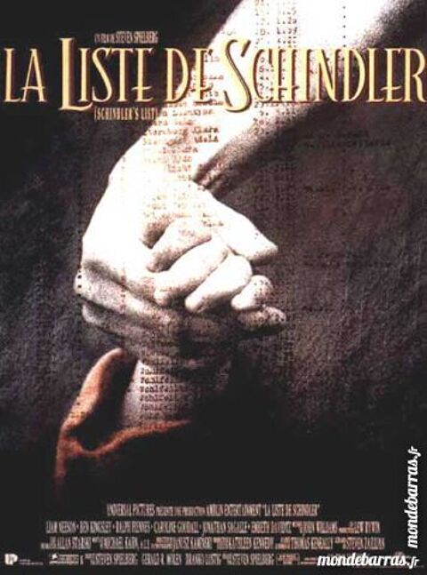 Dvd: La Liste de Schindler (488) 6 Saint-Quentin (02)