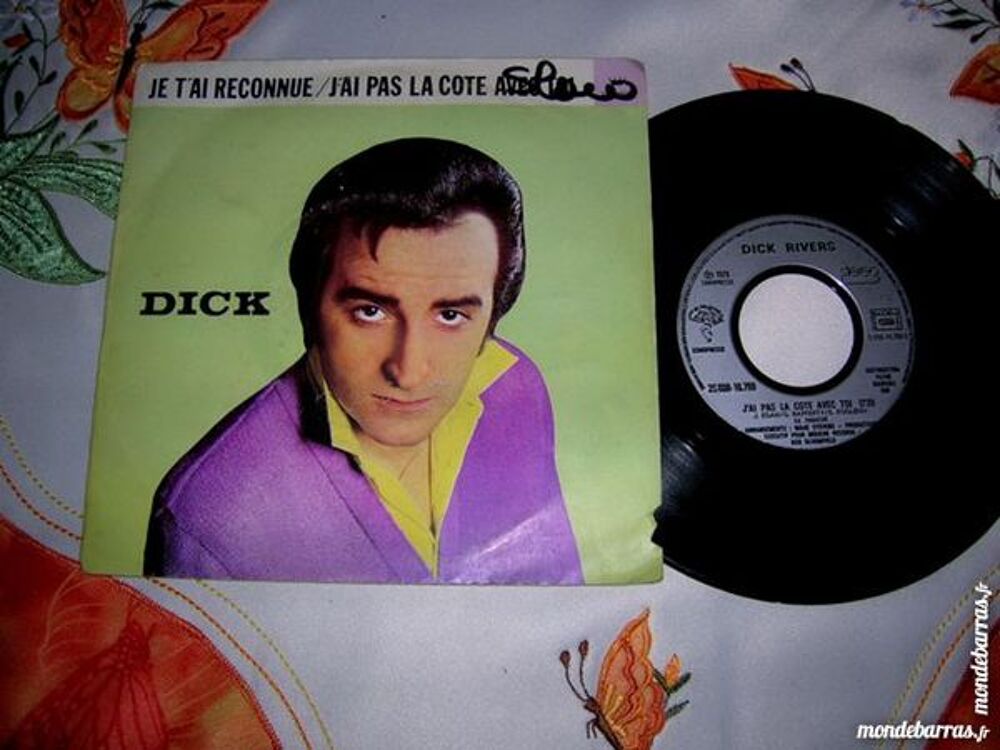 45 TOURS DICK RIVERS Je t'ai reconnue CD et vinyles