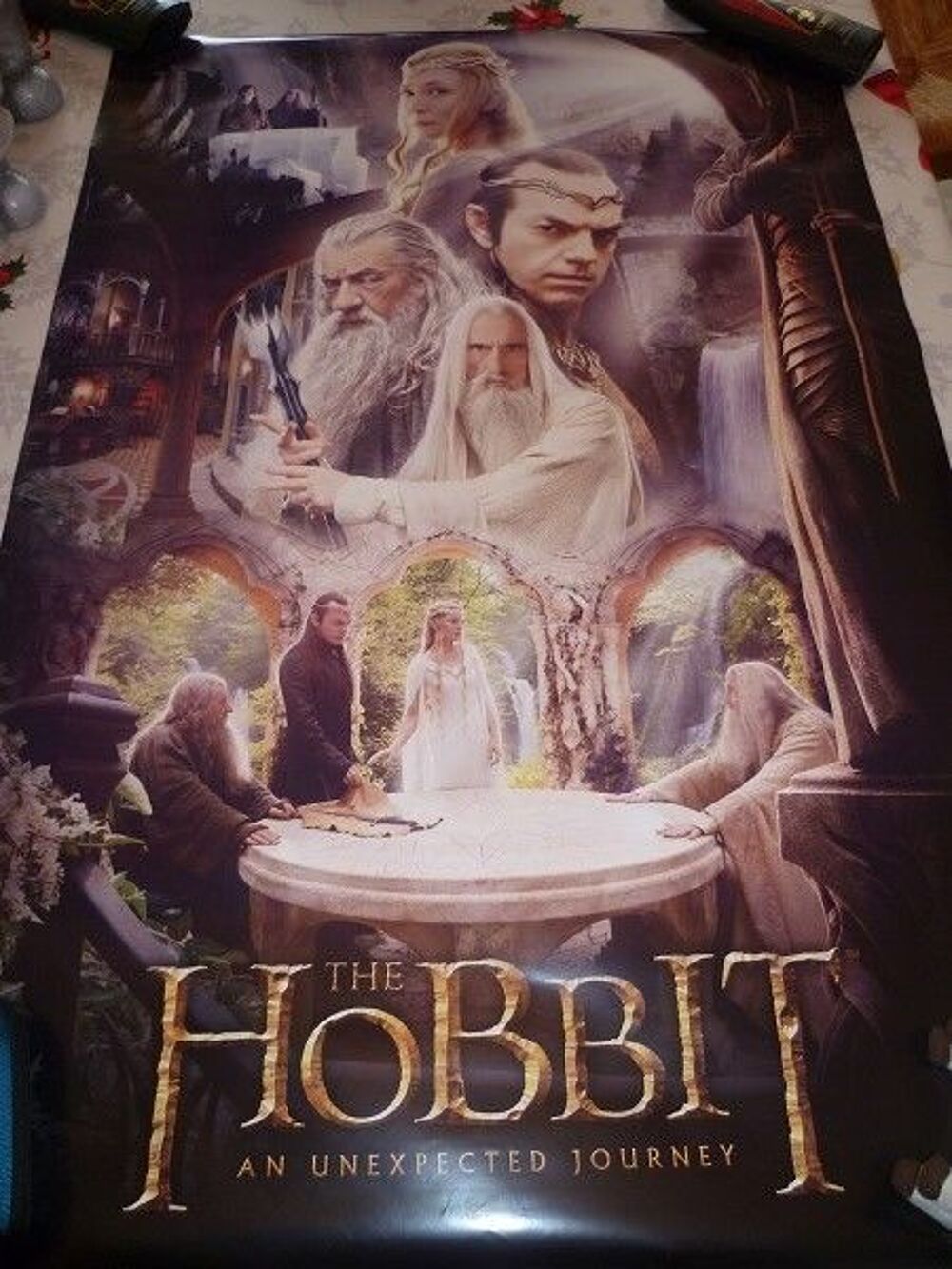Poster Hobbit seigneur anneaux film cin&eacute; TV elfes Décoration
