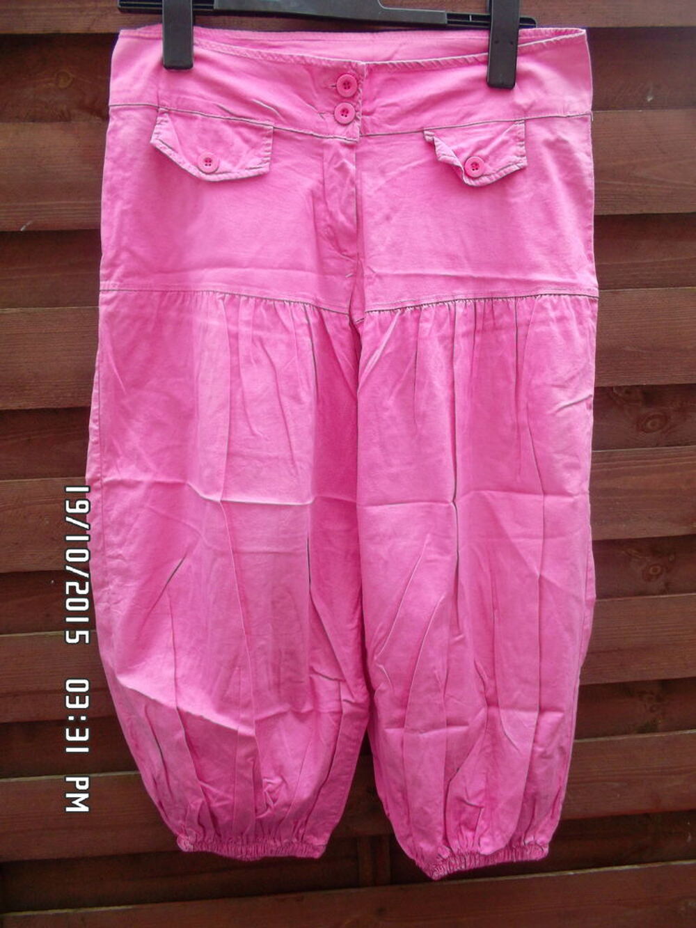PANTACOURT ROSE*JUSTE 3E*KIKI60230 Vêtements