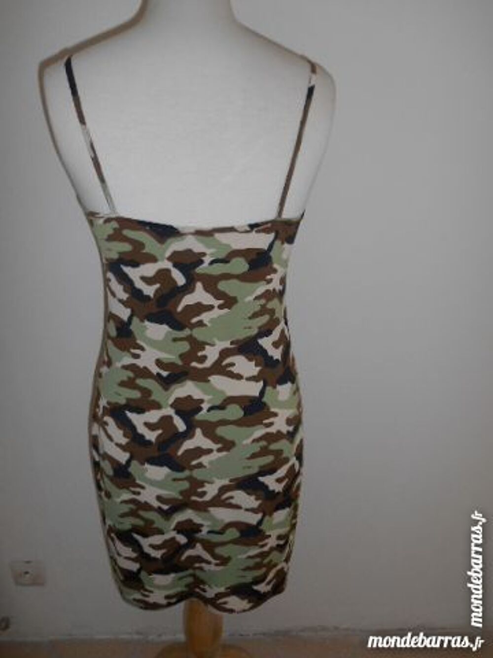 robe bretelles imprim&eacute; camouflage Morgan Vêtements