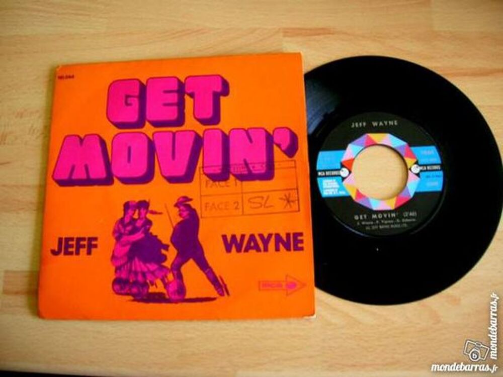 45 TOURS JEFF WAYNE Get movin' CD et vinyles