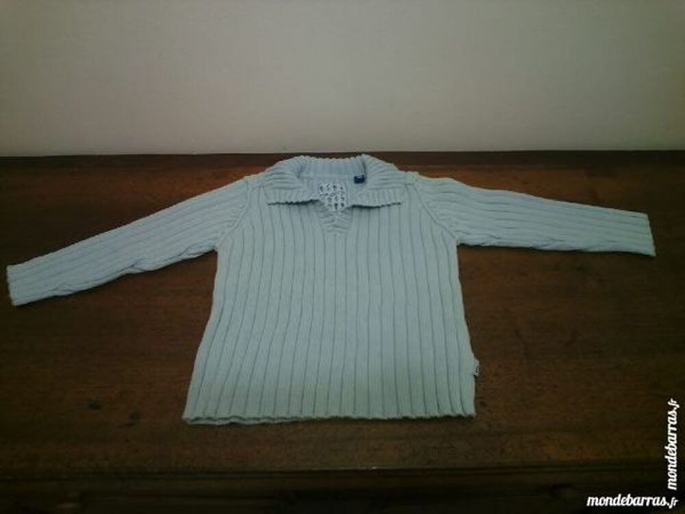 Pull de coton bleu clair Oka&iuml;di 5 ans Vêtements enfants