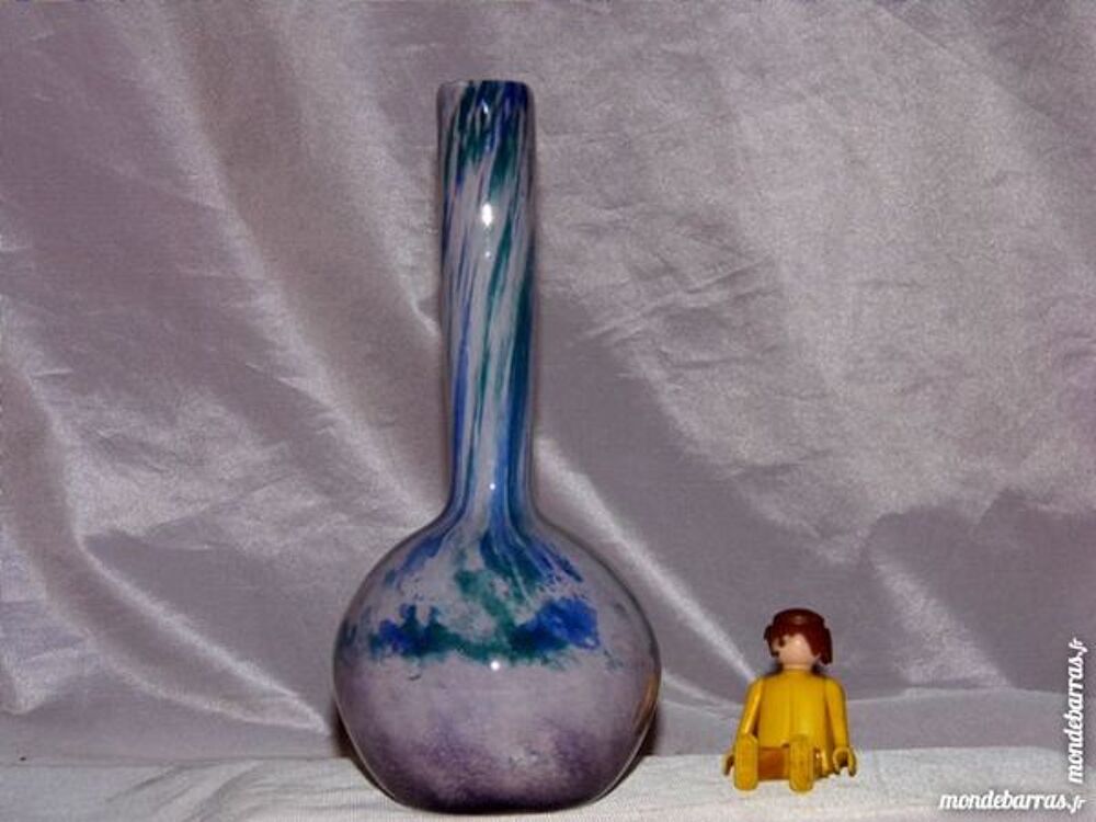 Soliflor vase verrerie de la bresles sign&eacute; H QUENU Décoration