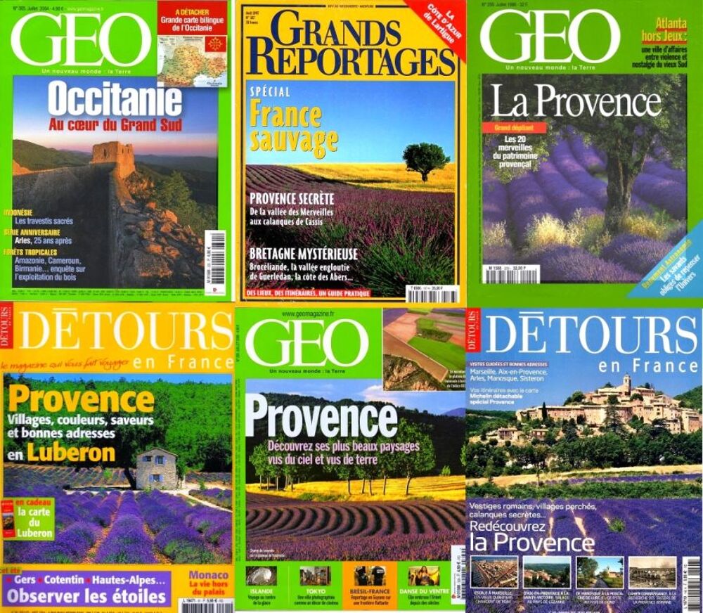 PROVENCE - g&eacute;o - OCCITANIE - LUBERON Livres et BD