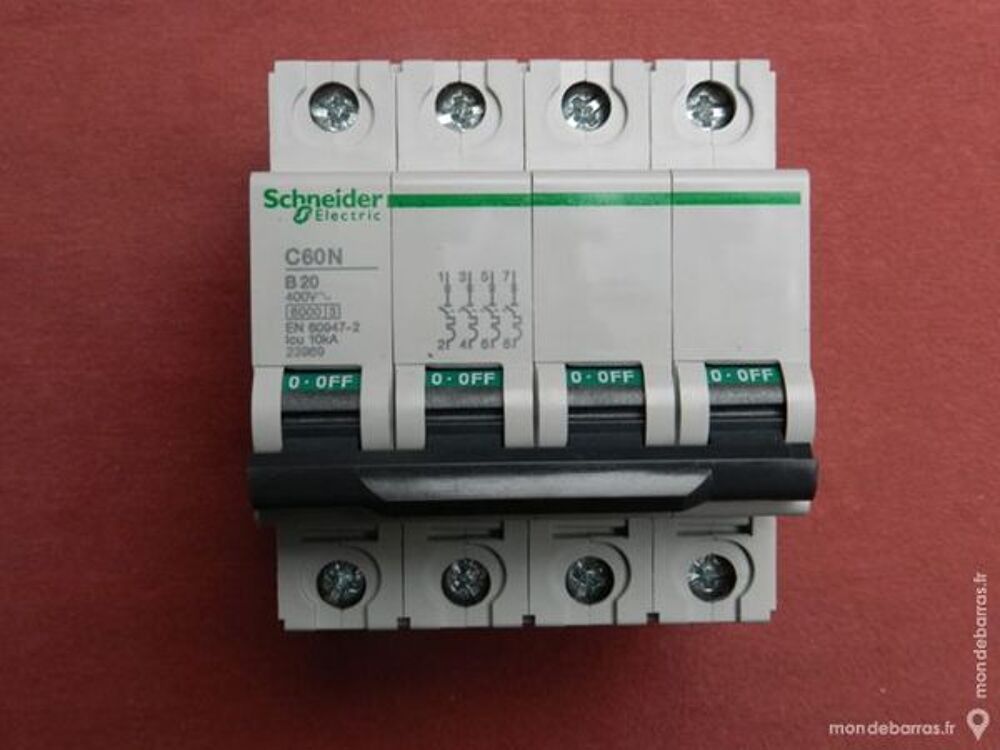 R&eacute;f 23969 DISJONCTEUR MULTI 9 C60N 4P 20A COURBE B Bricolage