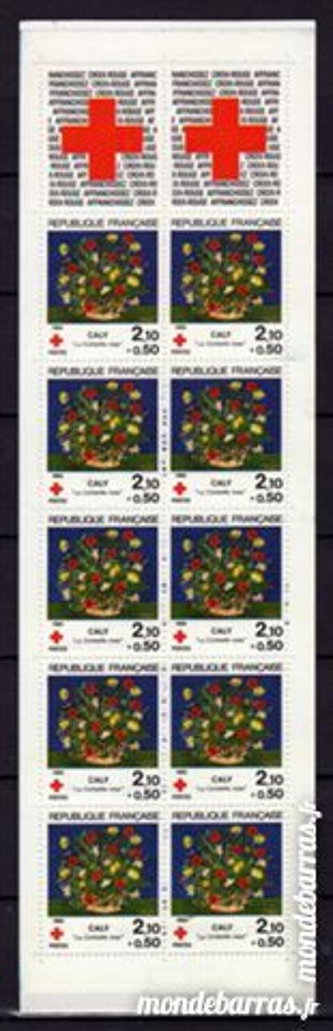 N 2033 - CARNET CROIX ROUGE 1984 4 La Seyne-sur-Mer (83)