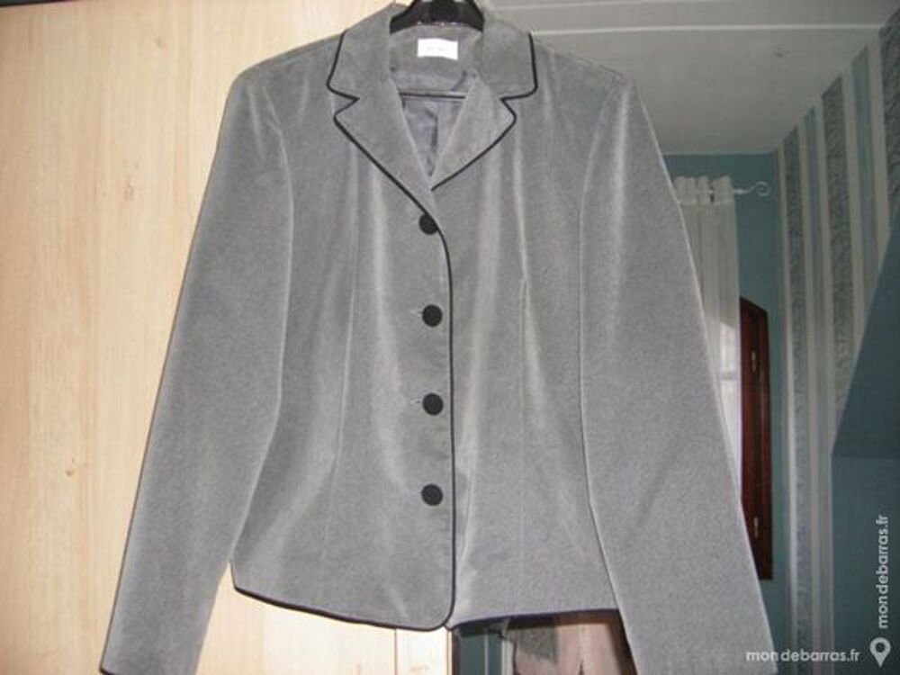 VESTE VELOURS GRIS Vêtements