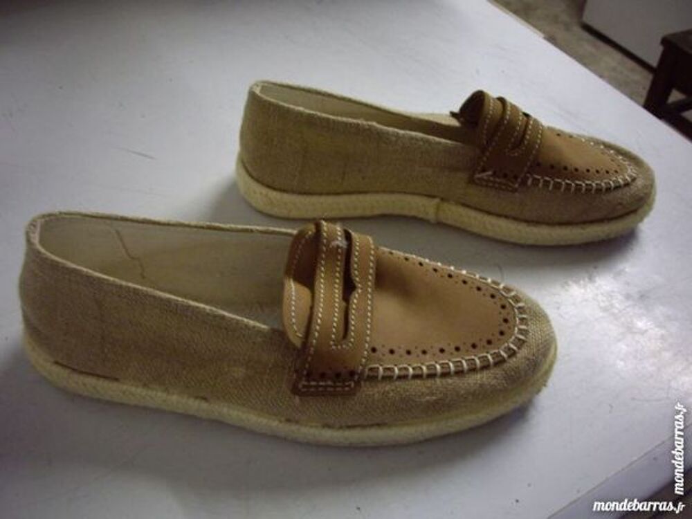 Mocassins en paille HOMME pt 39/40 - neufs- Chaussures