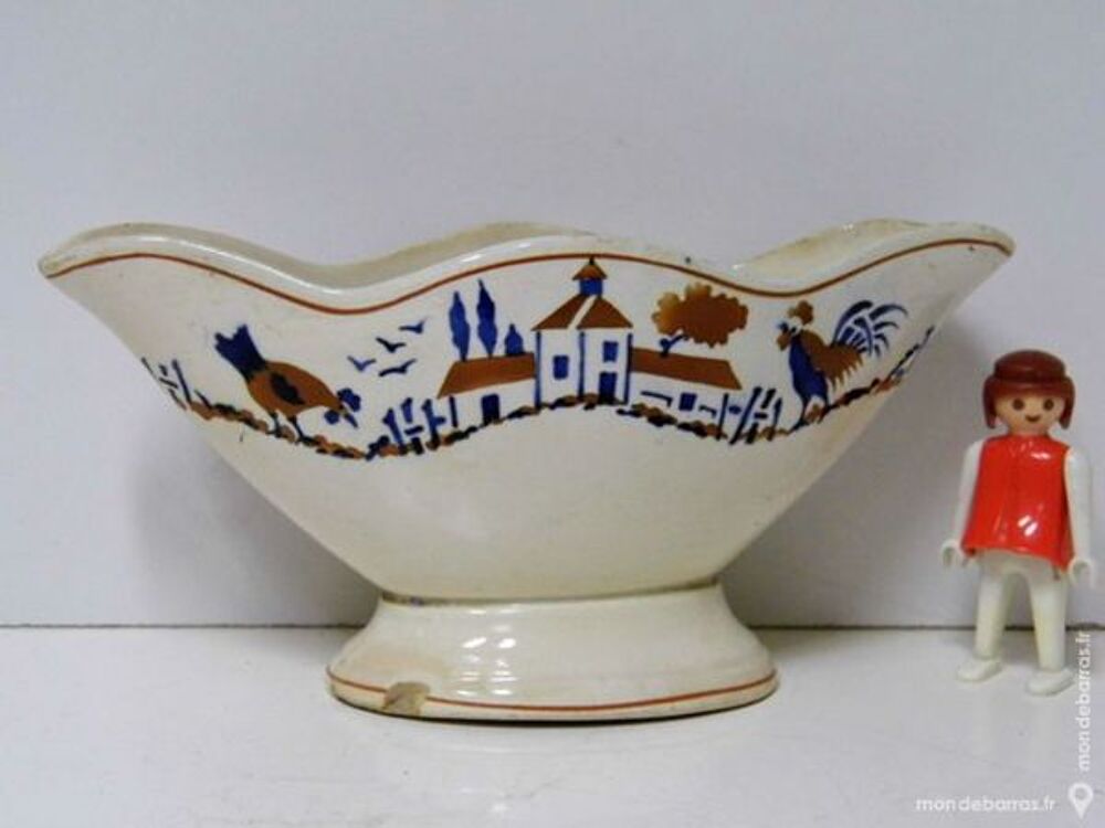 Ancienne sauci&egrave;re c&eacute;ramique st amand antiquit&eacute; Décoration