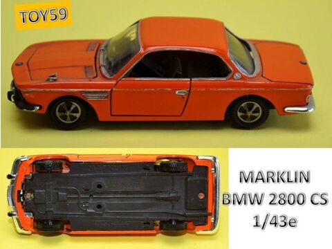 TRES RARE MARKLIN: BMW 2800 CS - 1/43e - TOY59 110 Mons-en-Barul (59)