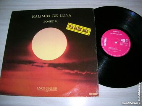 MAXI 45 TOURS BONEY M Kalimba de luna U.S. Club Mi 12 Nantes (44)