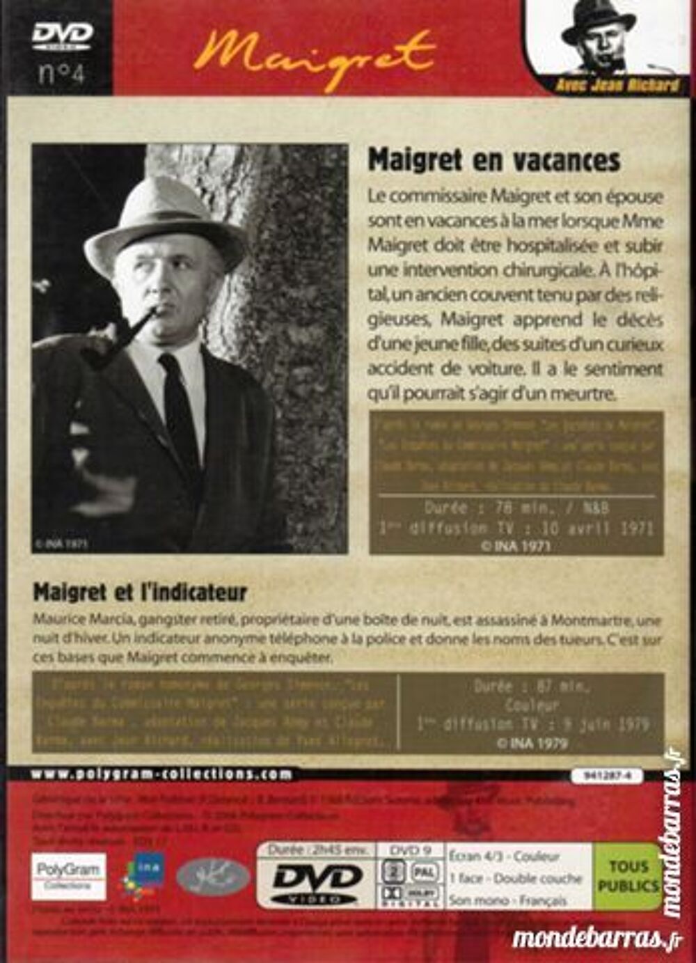 Film: Maigret en vacances/Maigret &amp; l'indicateur DVD et blu-ray