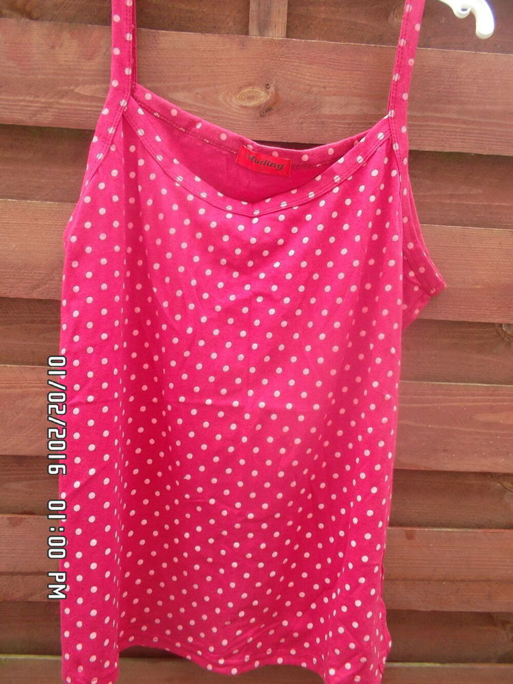 DEBARDEUR ROSE A POIX*JUSTE 2E*KIKI60230 Vêtements