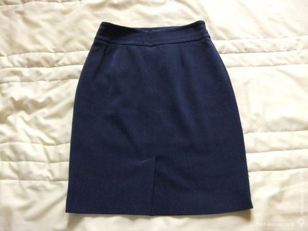 jupe bleu fonc&eacute; Vêtements