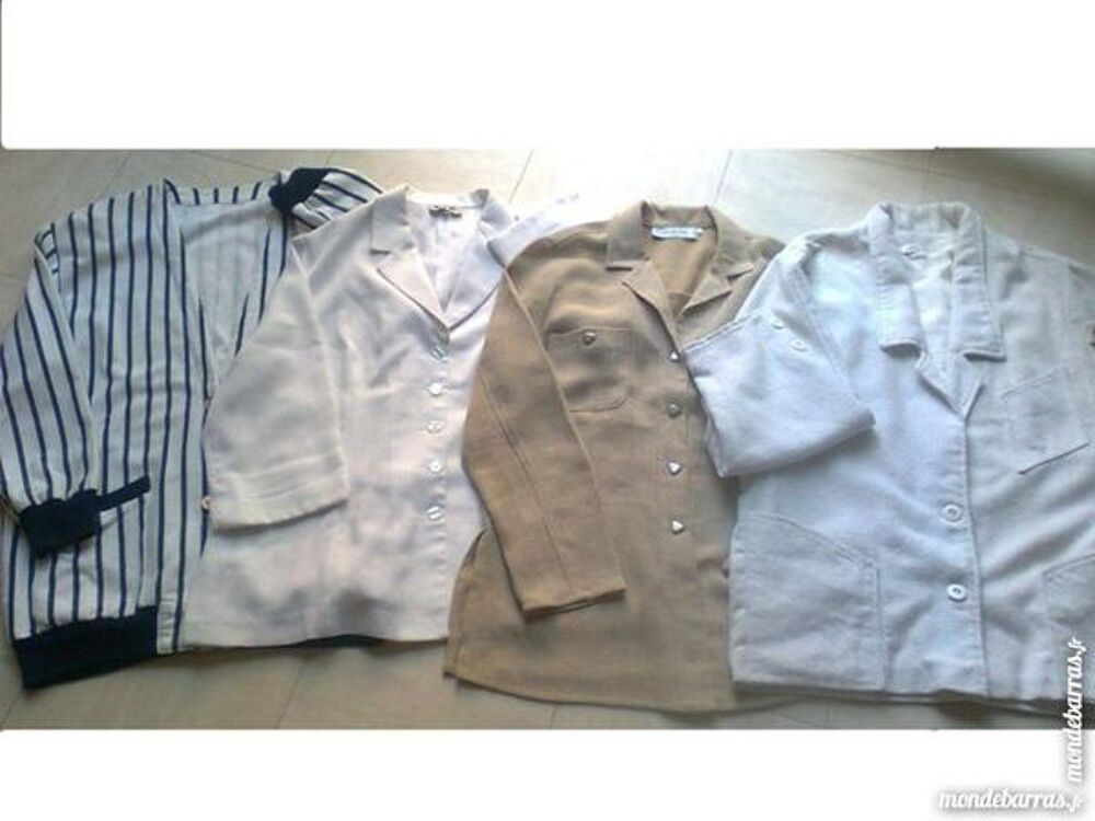 4 VESTES tailles diverses 36 &agrave; 50- zoe Vêtements