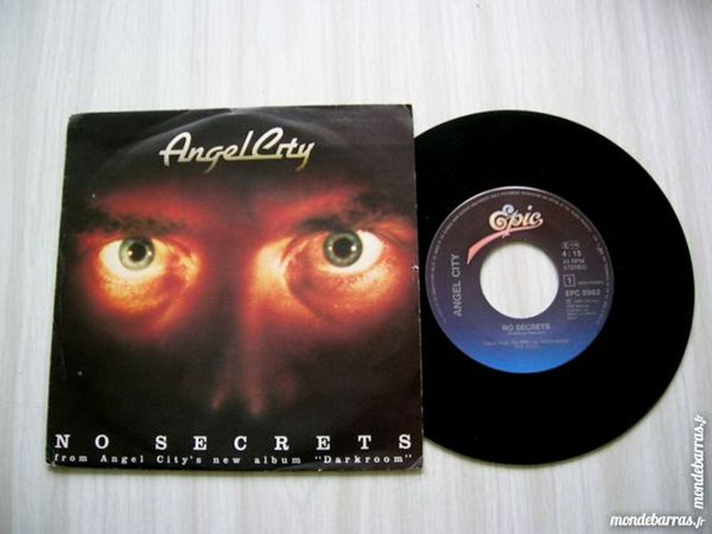 45 TOURS ANGEL CITY No secrets - RARE CD et vinyles