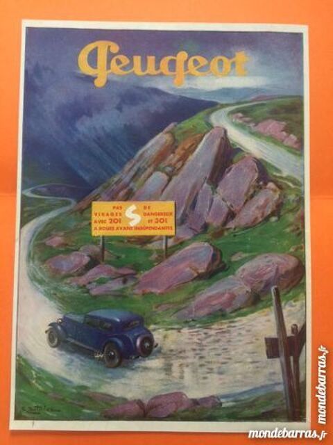 Publicit� Peugeot ancienne 5 Nice (06)