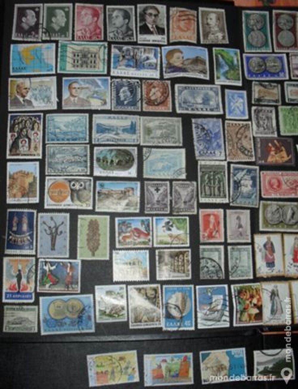 Lot de 120 timbres oblit&eacute;r&eacute;s de GRECE. 