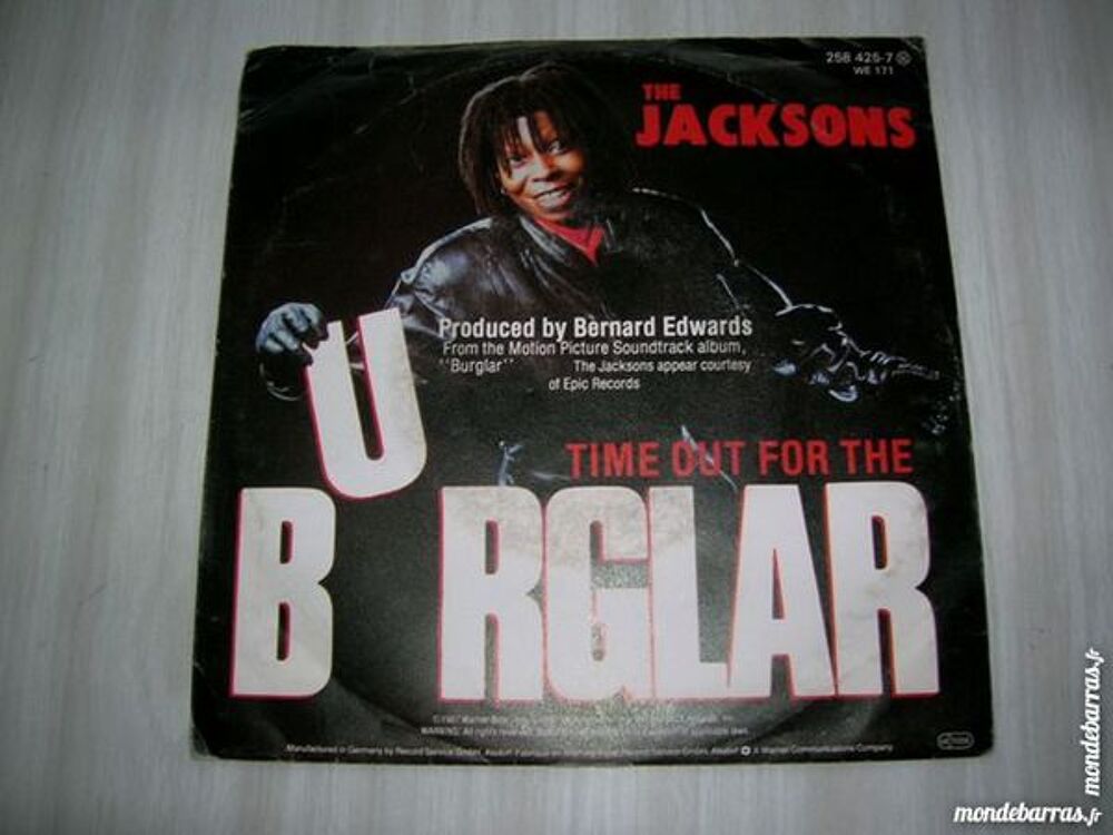 45 TOURS THE JACKSONS MUSIQUE DU FILM THE BURGLAR CD et vinyles