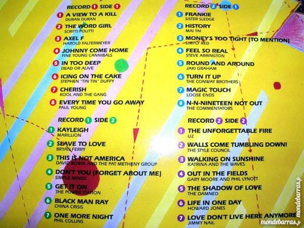 DOUBLE 33 TOURS NOW MUSIC 5 - TUBES ann&eacute;es 80 CD et vinyles