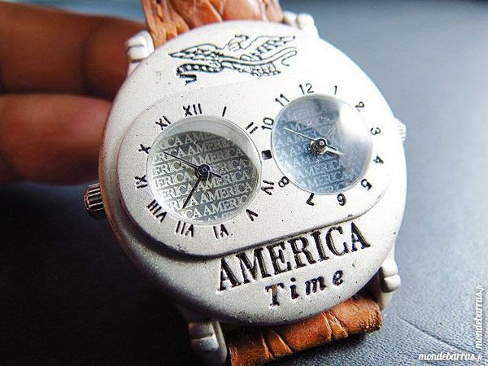 AMERICA TIME eagle double cadran montre homme DIV0 Bijoux et montres