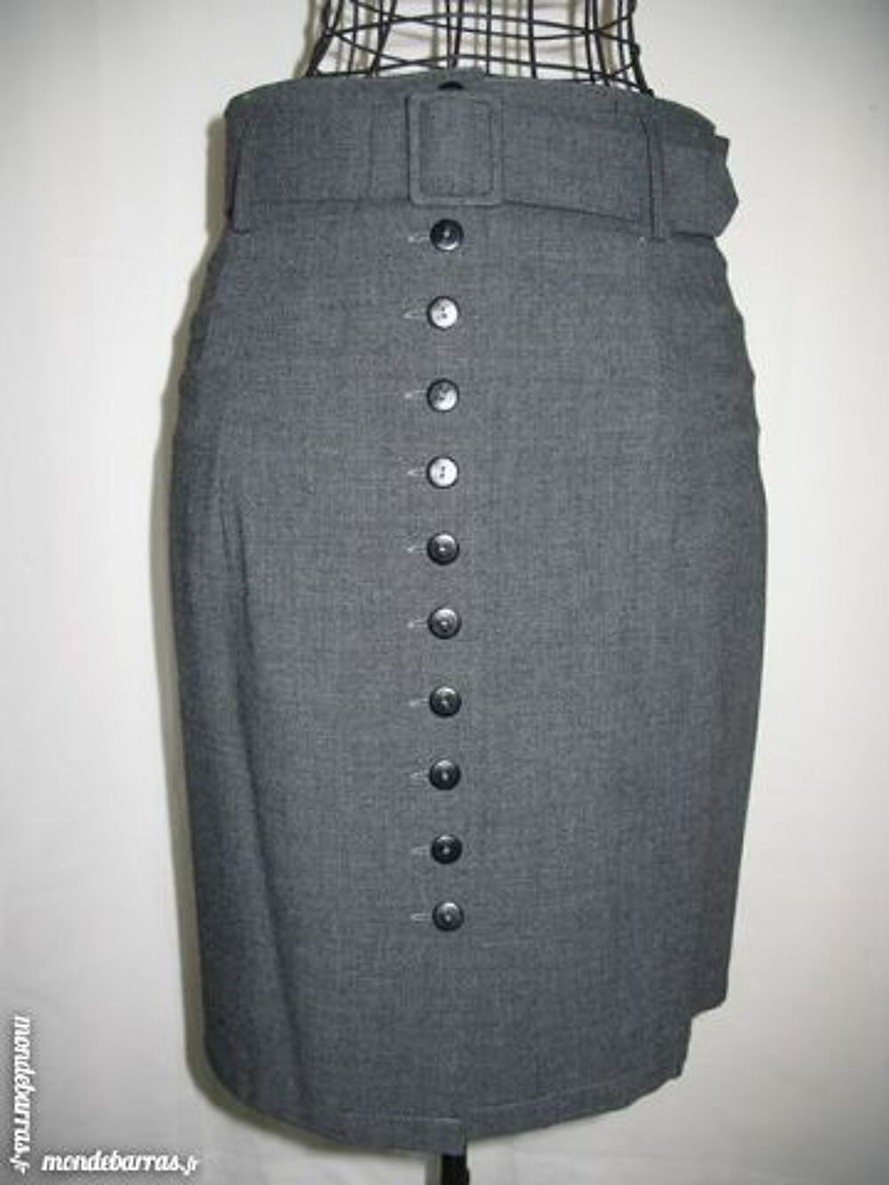 Jupe courte gris anthracite - T40 Vêtements