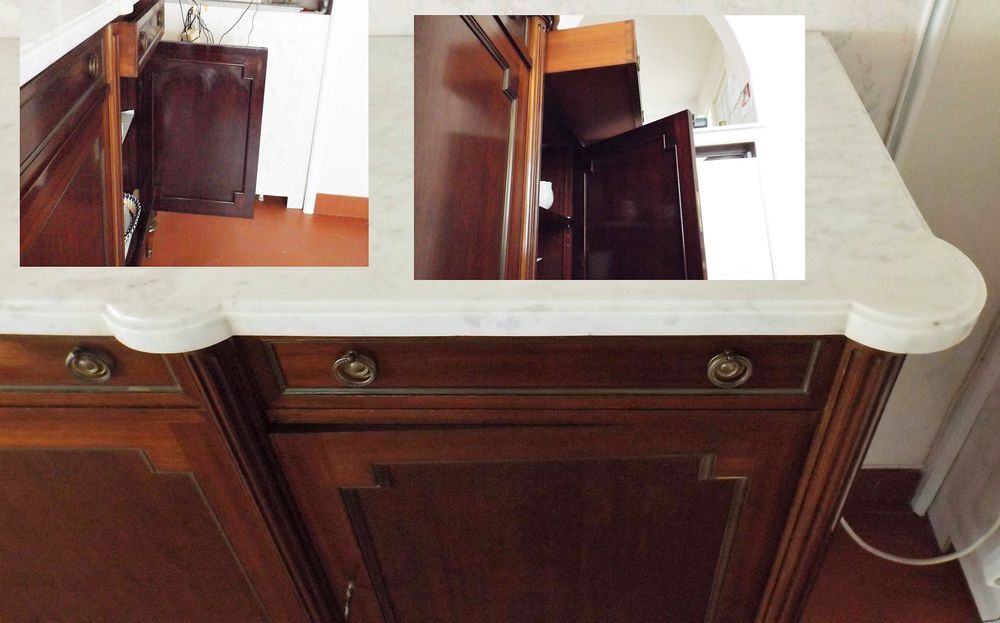 BUFFET 4 PORTES 4 TIROIRS ACAJOU Meubles