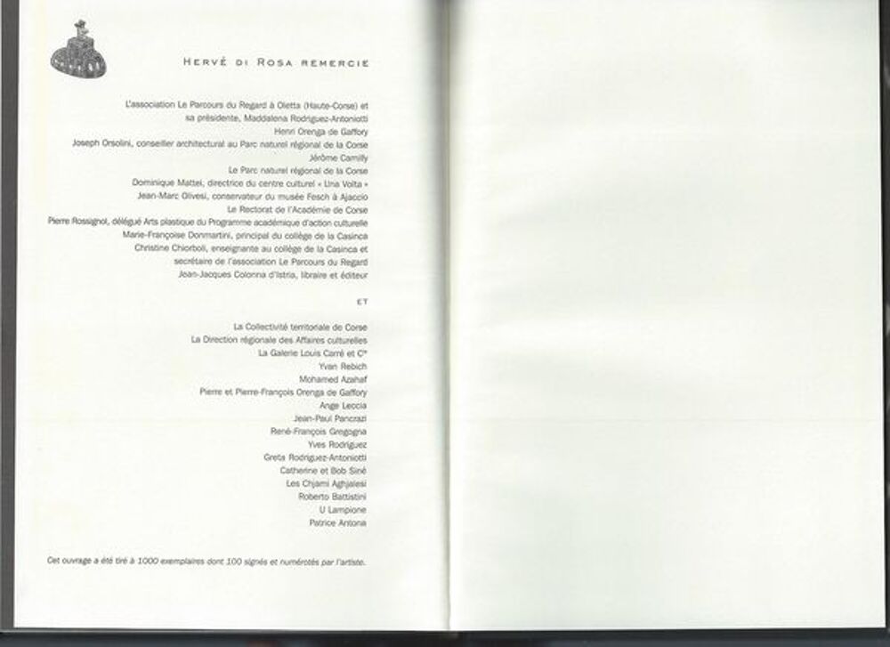 peintre Herv&eacute; Di Rosa, livre et dessin original 