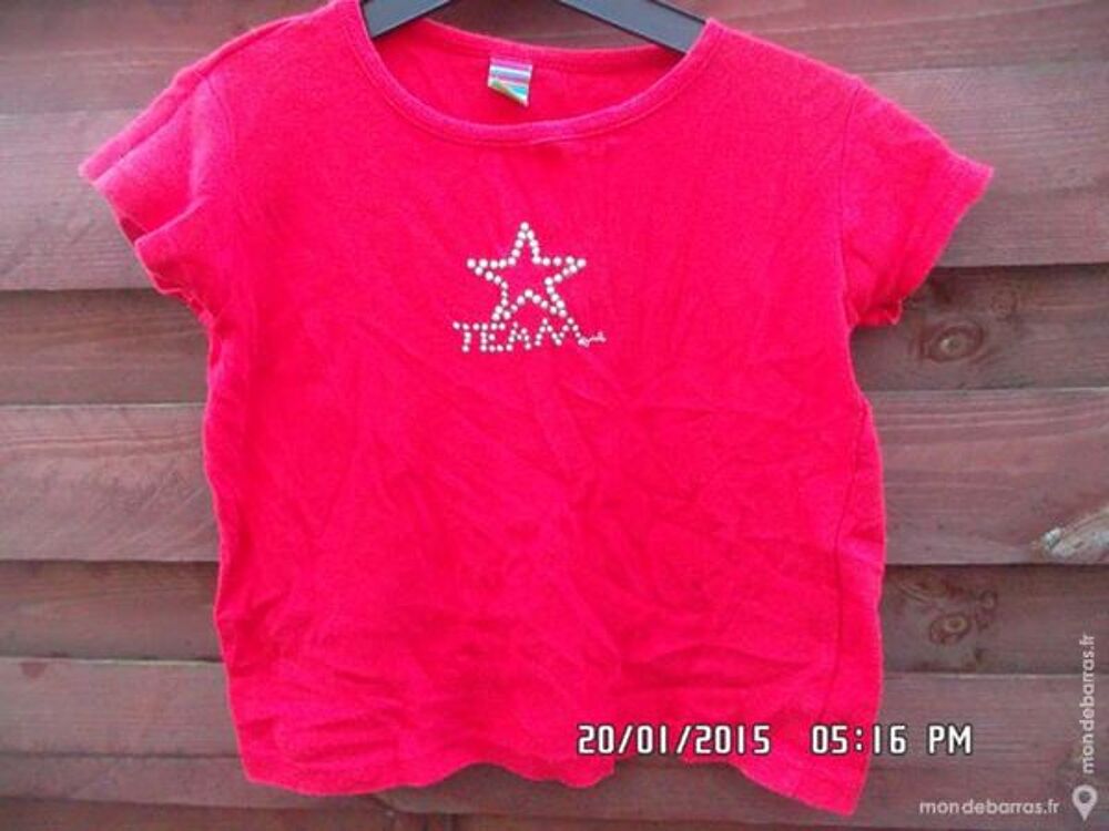 tee-shirt rouge t.5 ans kiki60230 Vêtements enfants