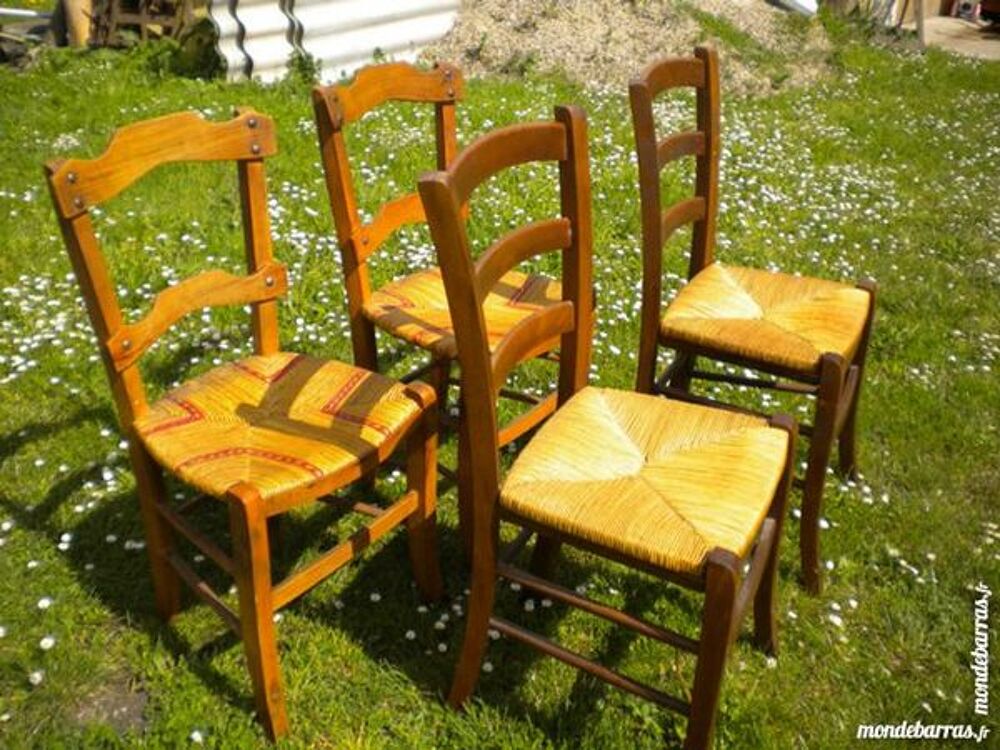 Chaises paill&eacute;es Meubles