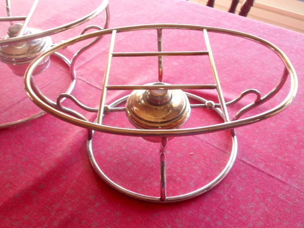 chauffe plat en m&eacute;tal argent&eacute; (l'unit&eacute;) Cuisine