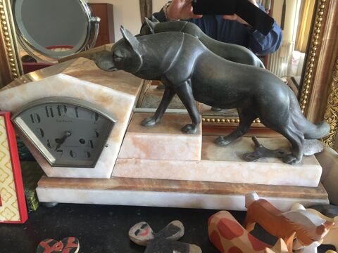 Horloge Art DECO marbre rose avec Rgule 300 Croissy-sur-Seine (78)