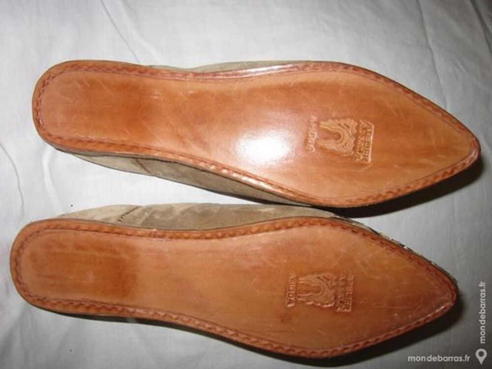 V&eacute;ritable Babouches Marron Pointure 38 Femme Chaussures