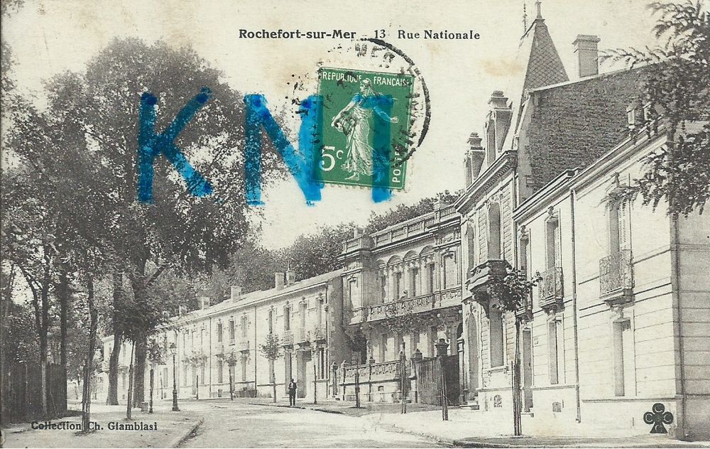 17 , Rochefort-sur-mer , rue nationale 1914 