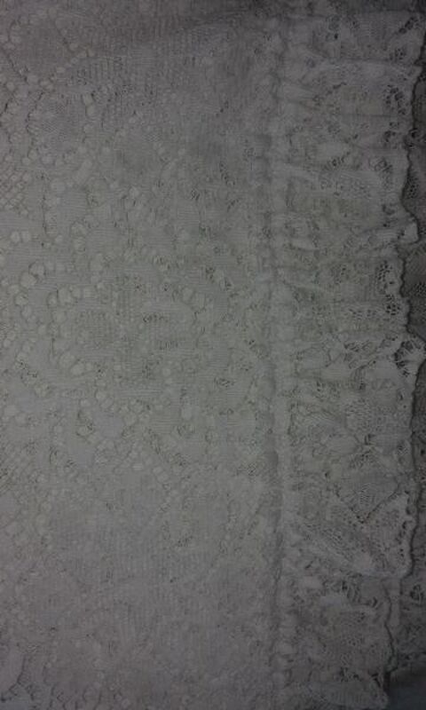 Lot de 2 rideaux en dentelle blanche - Salon- Grand Luxe 60 Saint-Louis (68)