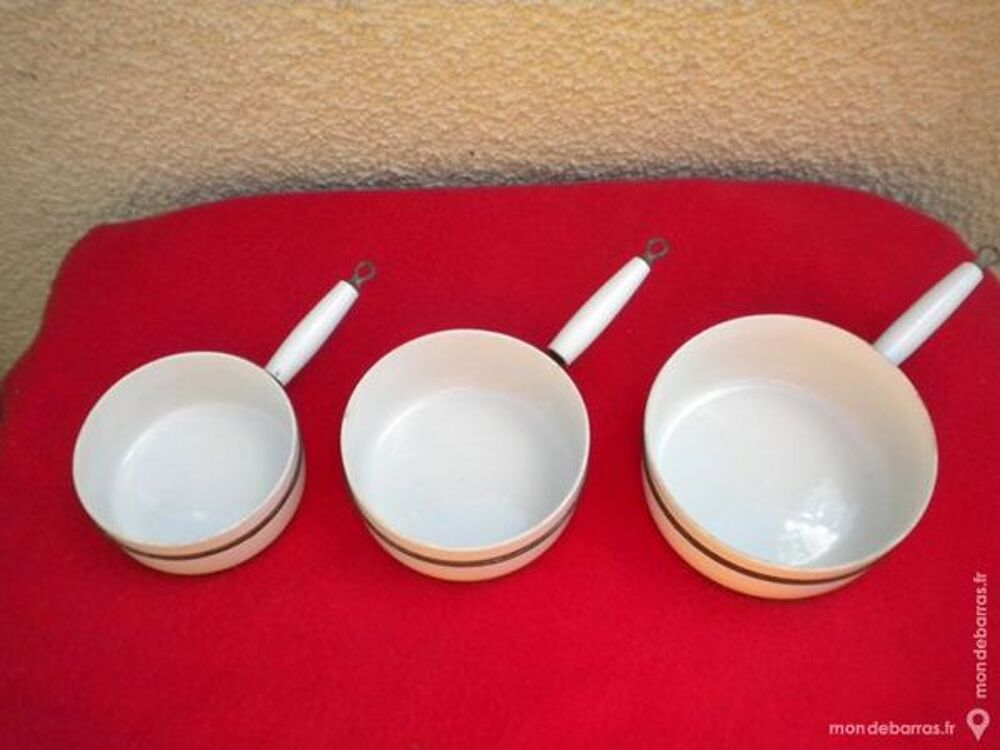 3 CASSEROLES c&eacute;ramique &eacute;maill&eacute;e Cuisine