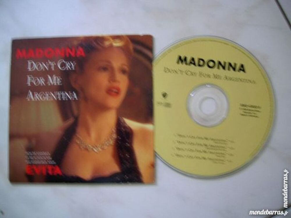 CD MADONNA Don't cry for me Argentina CD et vinyles