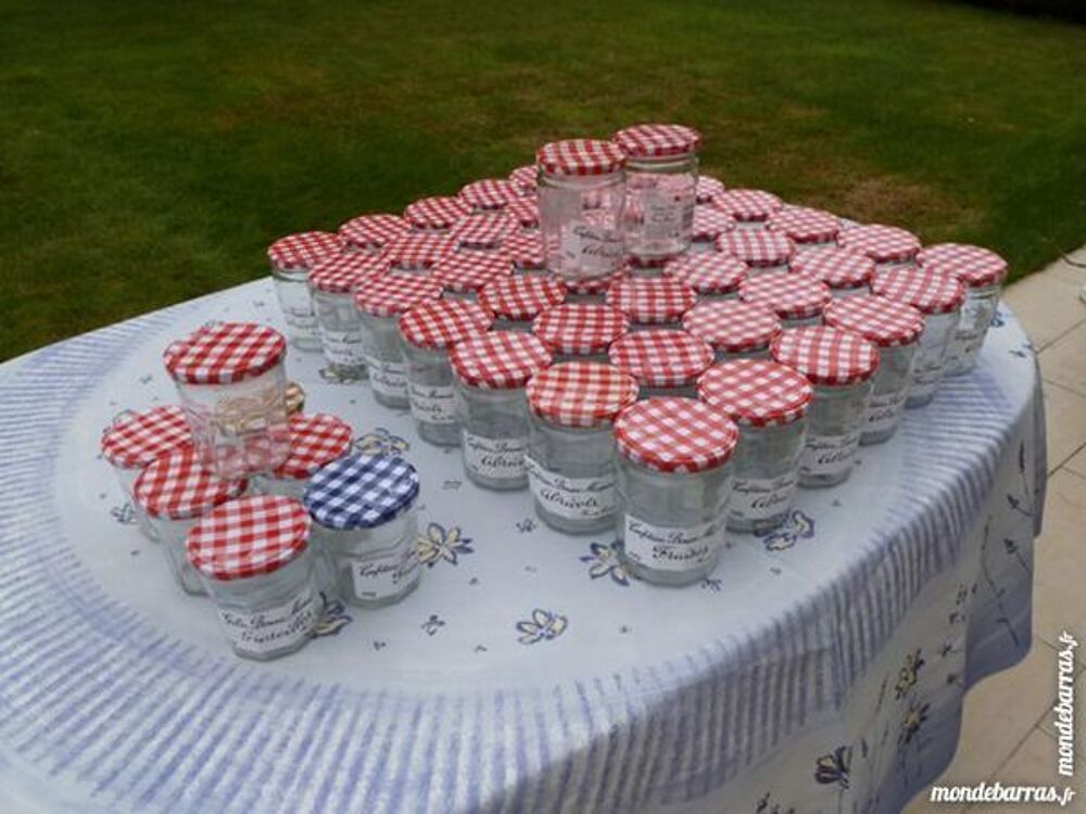 20 pots &agrave; confiture vide + couvercles Bonne Maman Cuisine