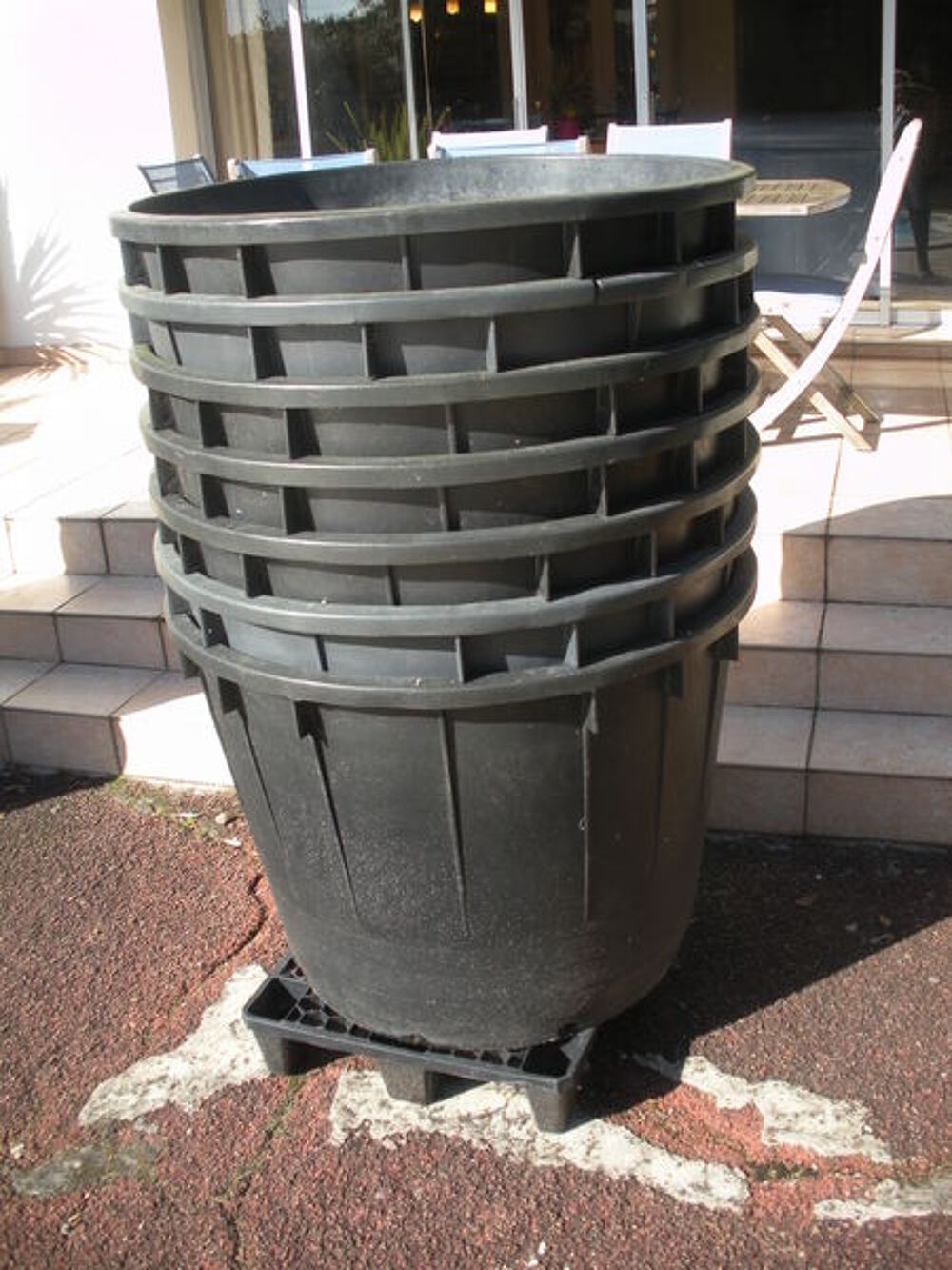 containers bacs plastique noirs Jardin