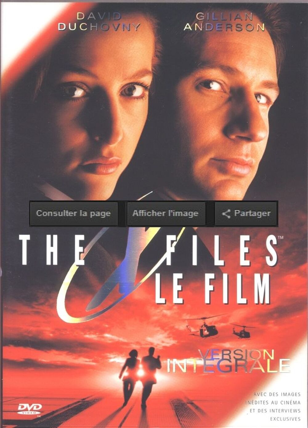 The X files le film DVD et blu-ray