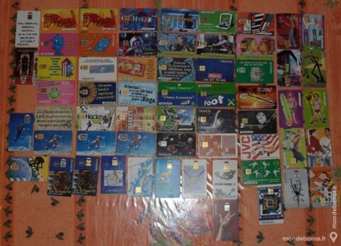 Lot de 60 cartes tlphonique 50 units. 25 Montreuil (93)