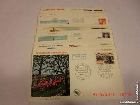 lot enveloppes premier jour FDC 1964   p12 62 Grézieu-la-Varenne (69)