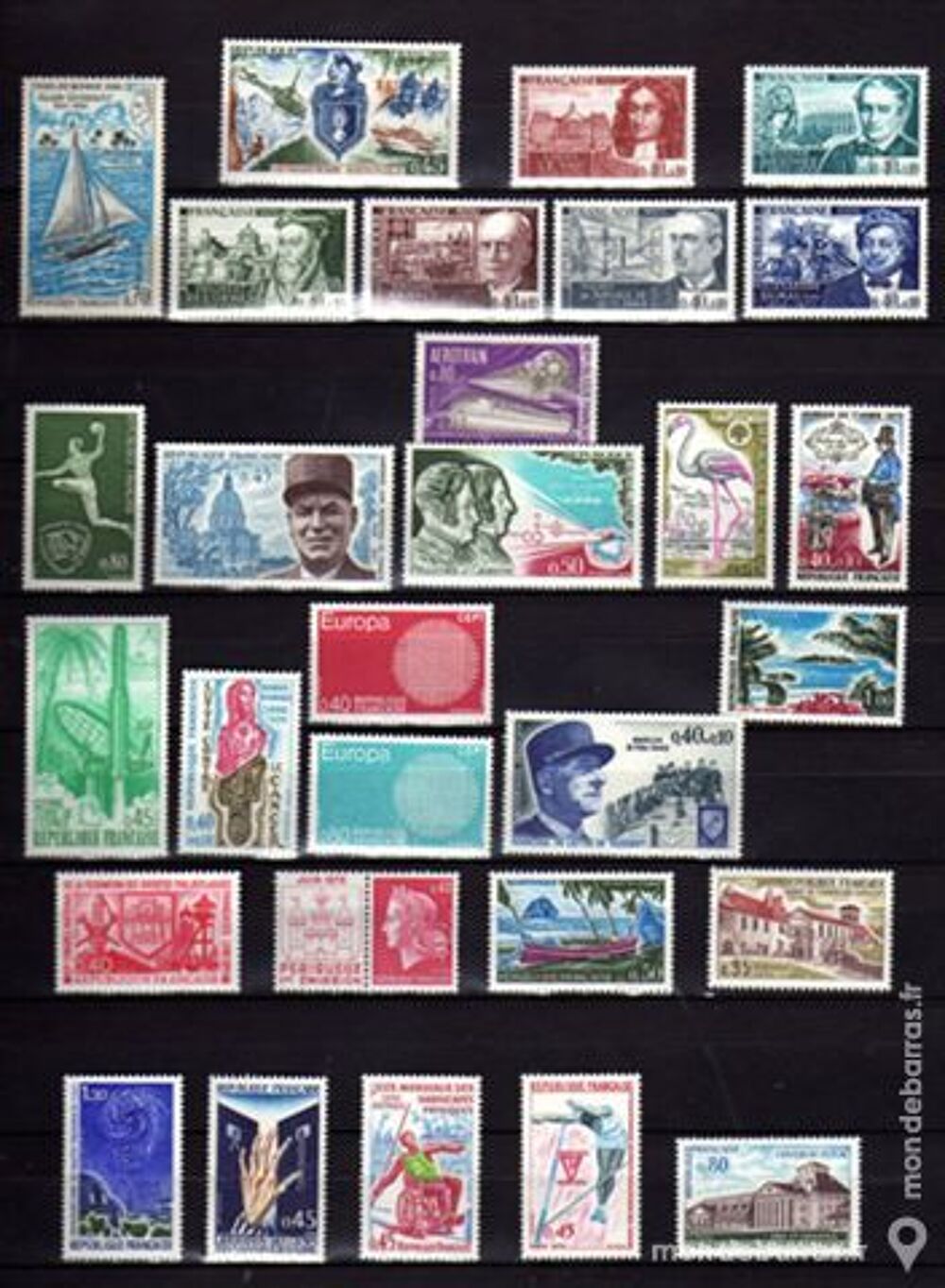 LOT N&deg; 26 - Timbres France NEUFS** an 1970 