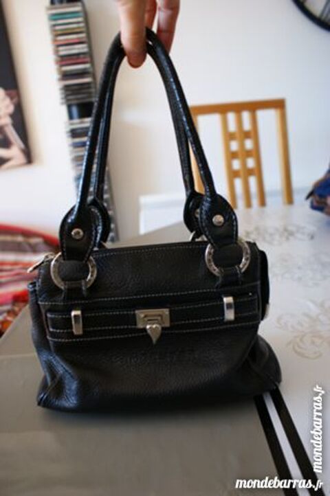 Petit sac vintage noir cuir  Lancaster 20 Cabestany (66)
